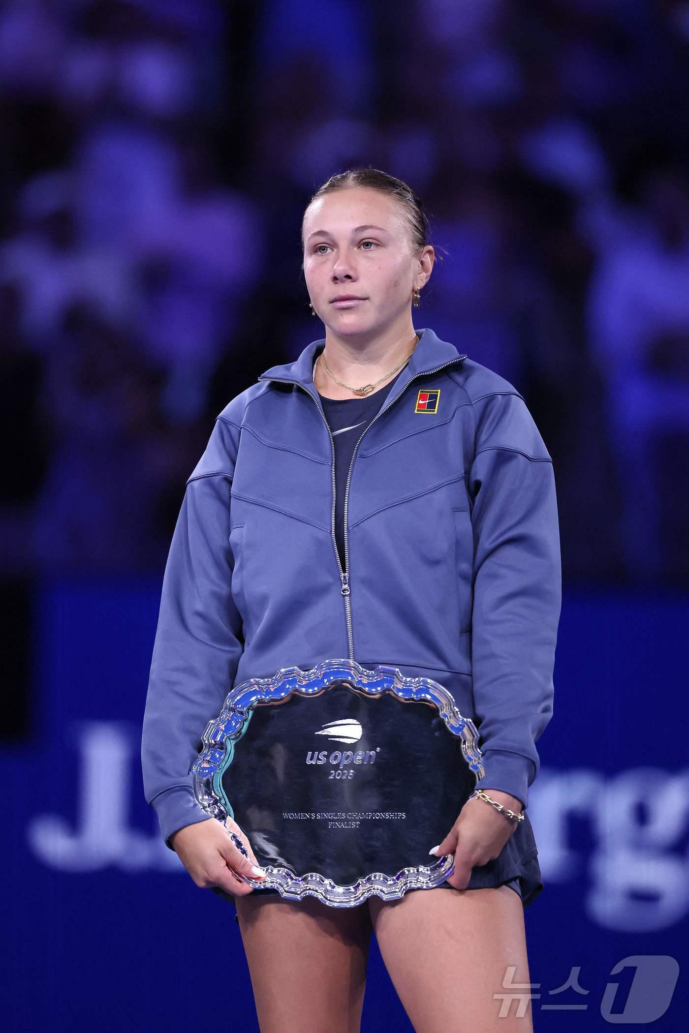 본문 이미지 - US오픈에서 준우승한 아니시모바.ⓒ AFP=뉴스1