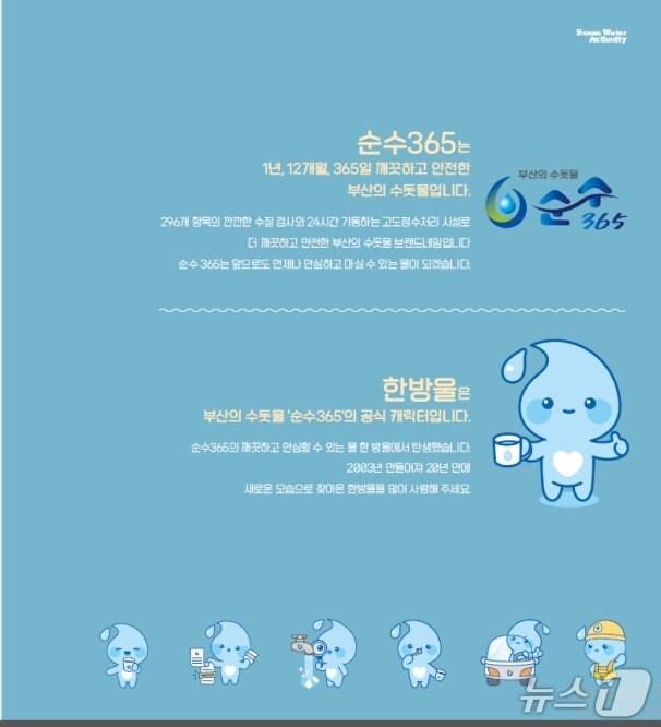 본문 이미지 - 부산시 병입수 '순수365' 이미지.(부산시 제공. 재판매 및 DB금지)