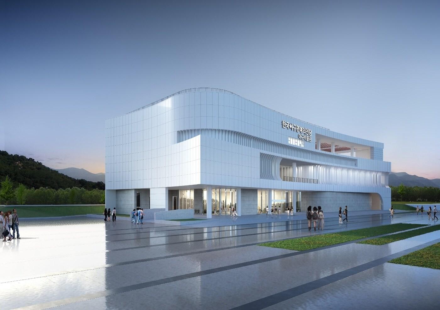 본문 이미지 - 한국야구 명예의 전당 조감도.(KBO 제공)