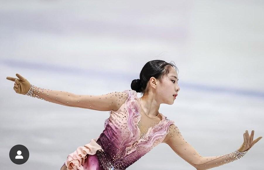 본문 이미지 - 피겨 스케이팅 주니어 그랑프리 4차 쇼트에서 3위를 차지한 황정율&#40;ISU 제공&#41;