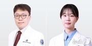 본문 이미지 - 김석환 충남대병원 간담췌외과 교수(왼쪽), 최은진 외과 전공의 /뉴스1