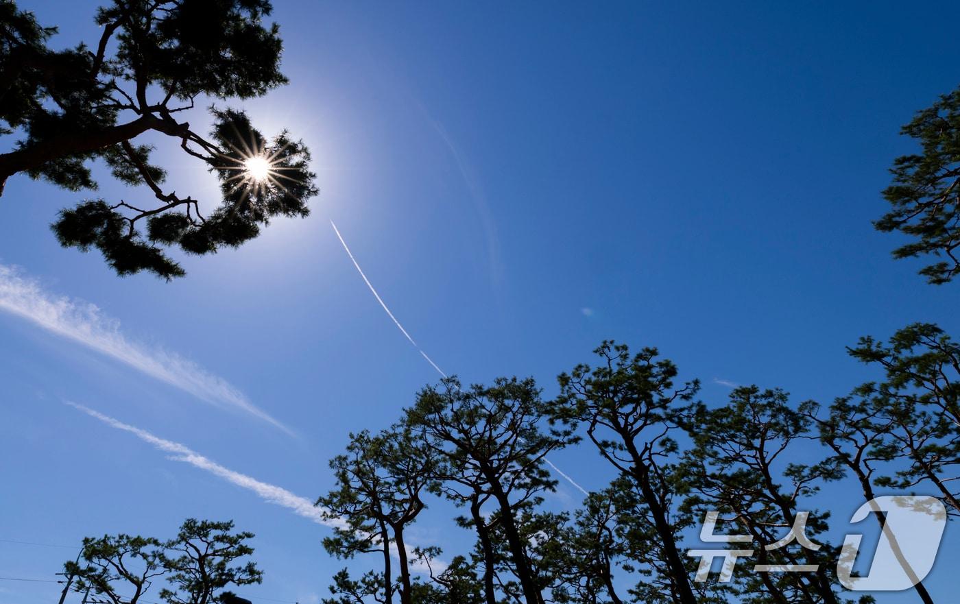 가을 하늘이 파란 모습을 보이고 있다. 2025.9.11/뉴스1 ⓒ News1 김영운 기자