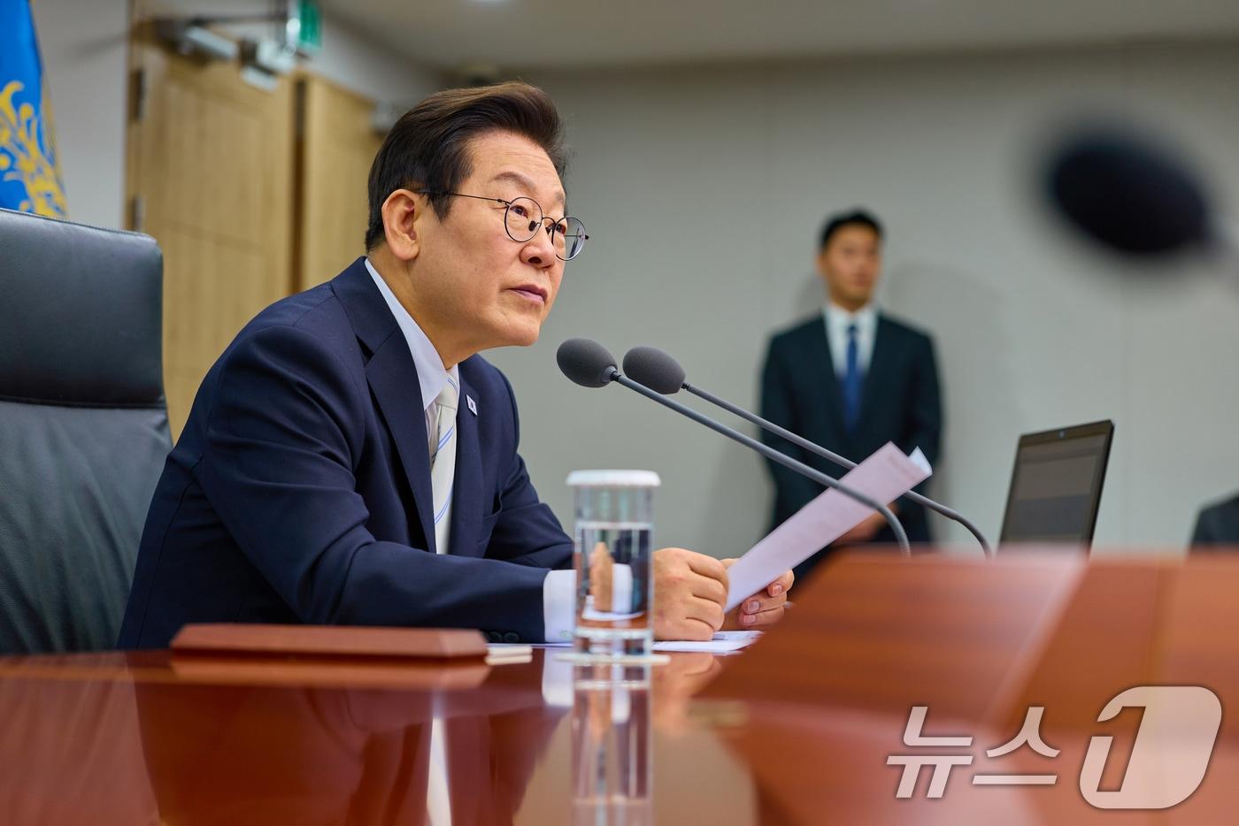 이재명 대통령이 11일 서울 용산 대통령실 청사에서 열린 수석·보좌관 회의에서 발언하고 있다. &#40;대통령실 제공. 재판매 및 DB 금지&#41; 2025.9.11/뉴스1 ⓒ News1 허경 기자