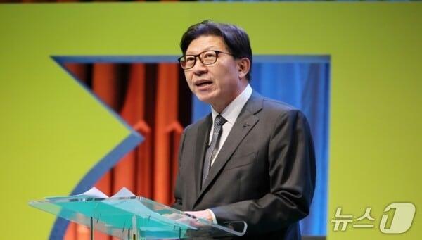 본문 이미지 - 박형준 부산시장 2028 세계디자인수도 부산 수락 연설 장면.(부산시 제공. 재판매 및 DB금지)