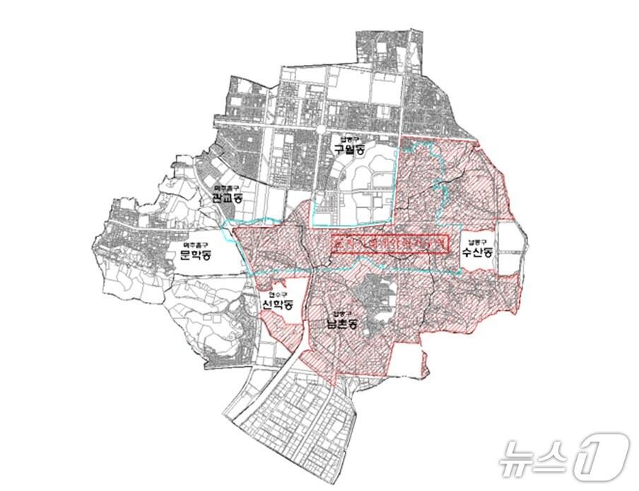 본문 이미지 - 토지거래허가구역 재지정 도면 (경기 인천광역시 제공.재판매 및 DB금지)