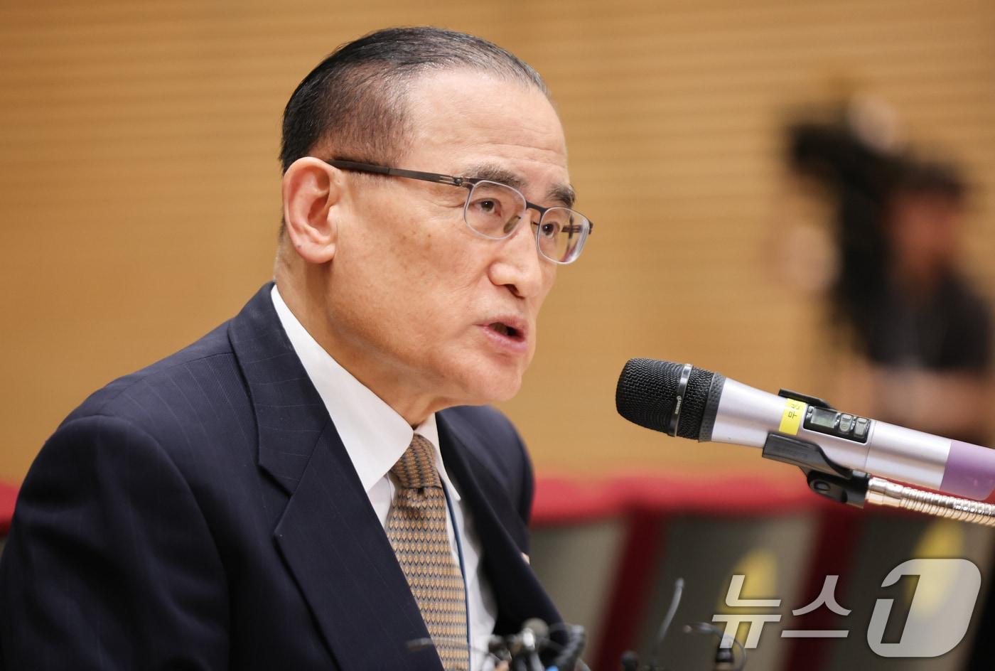 위성락 국가안보실장이 12일 서울 용산 대통령실 청사에서 열린 외교 현안 관련 기자간담회에서 발언하고 있다. 위 실장은 이날 기자간담회에서 미국 조지아주 구금 사태로 촉발된 비자 문제에 관해 "현 제도 내 관행을 개선해 우리 기업의 불확실성을 제거하겠다＂고 밝혔다. 2025.9.12/뉴스1 ⓒ News1 허경 기자