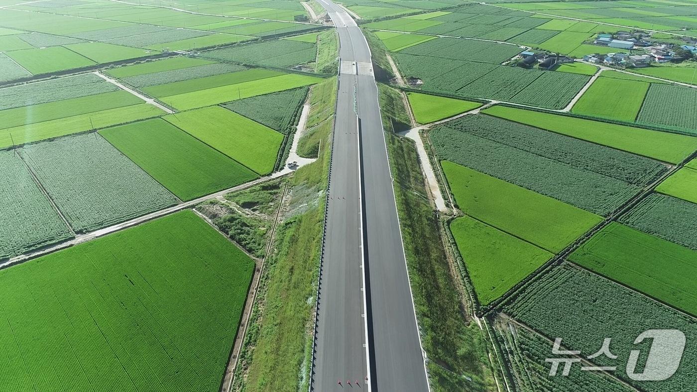 11월 개통 예정인 새만금~전주 고속도로(한국도로공사 제공).뉴스1 ⓒ News1