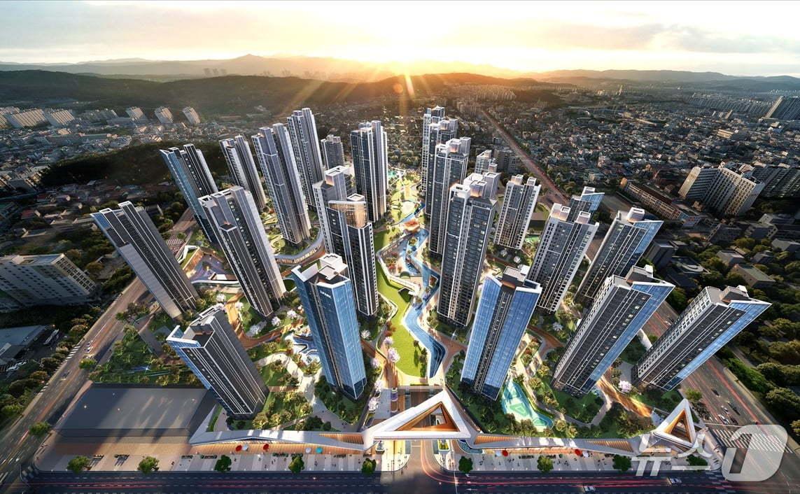 본문 이미지 - 대전 변동 A구역 재개발 정비사업 조감도. &#40;HDC현대산업개발 제공. 재판매 및 DB금지&#41; 2025.9.15/뉴스1