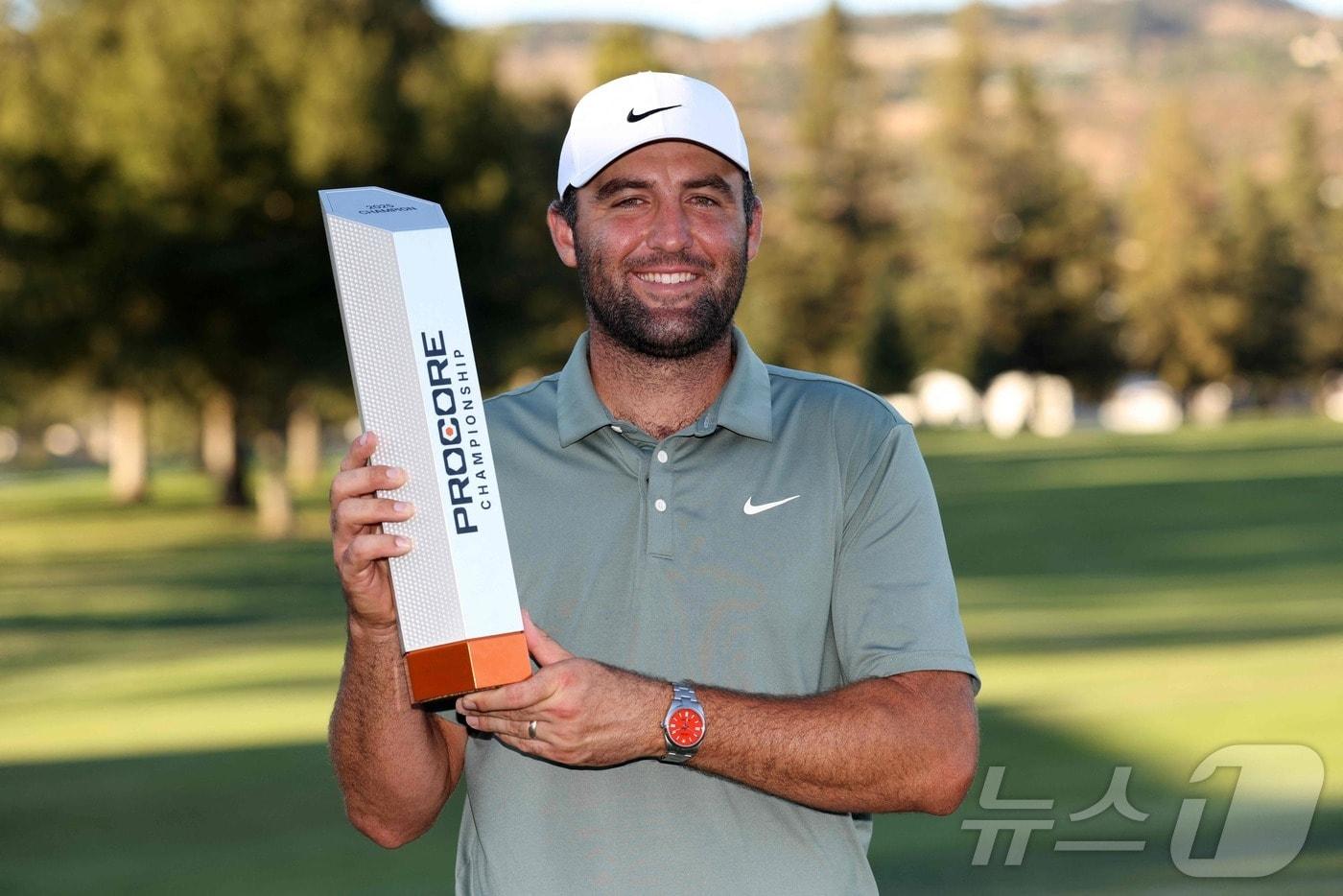 미국프로골프&#40;PGA&#41; 투어 스코티 셰플러. ⓒ AFP=뉴스1