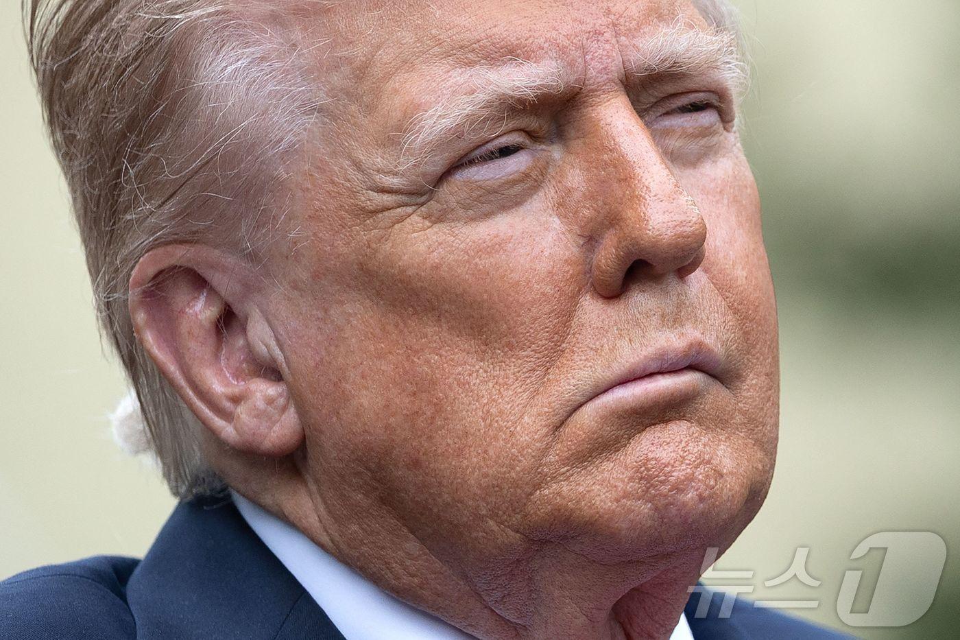  9·11 테러 24주기 추모식에 참석한 도널드 트럼프 미국 대통령. 2025.09.12. ⓒ AFP=뉴스1