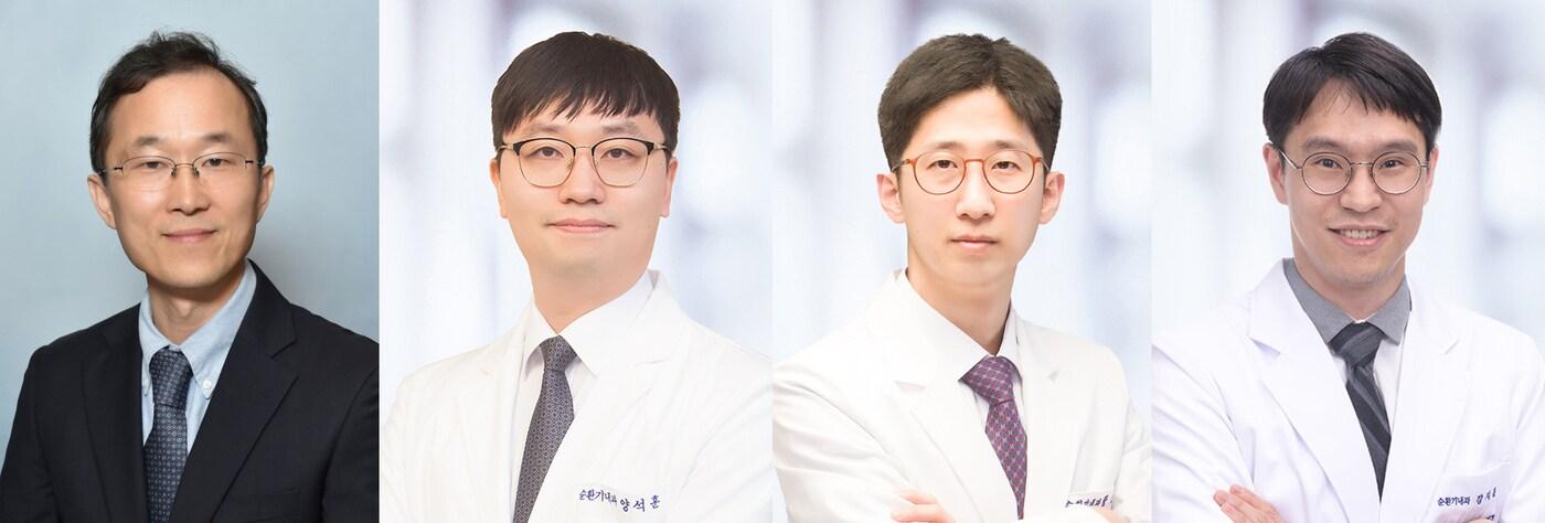 구본권, 양석훈, 황도연, 강지훈 서울대병원 순환기내과 교수.&#40;서울대병원 제공&#41;