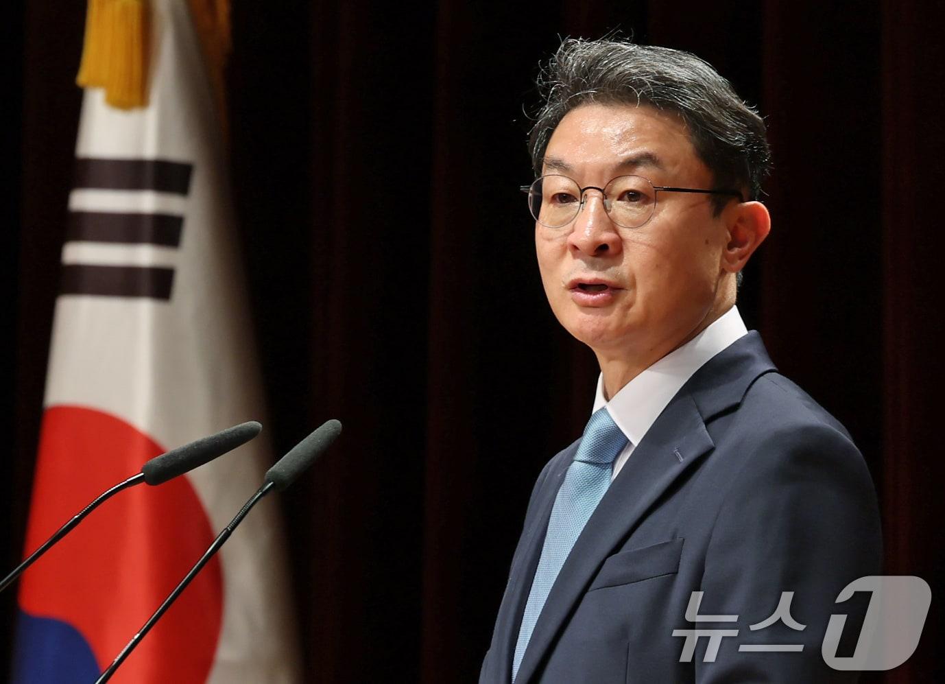 본문 이미지 - 이억원 신임 금융위원회 위원장이 15일 서울 종로구 정부서울청사 별관에서 열린 취임식에서 취임사를 하고 있다. 2025.9.15/뉴스1 ⓒ News1 장수영 기자