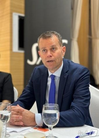 본문 이미지 - 폴 베르하겐 스칸디나비아항공&#40;SAS&#41; 최고상업책임자&#40;CCO&#41; 2025.9.15/뉴스1 ⓒ News1 윤슬빈 기자