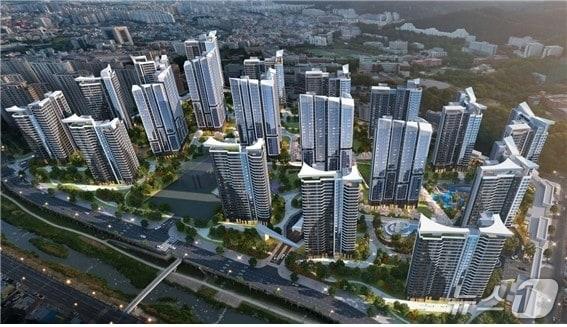 본문 이미지 -  광주 학동 4구역 재개발 (HDC현대산업개발 제공) 뉴스1 ⓒ News1