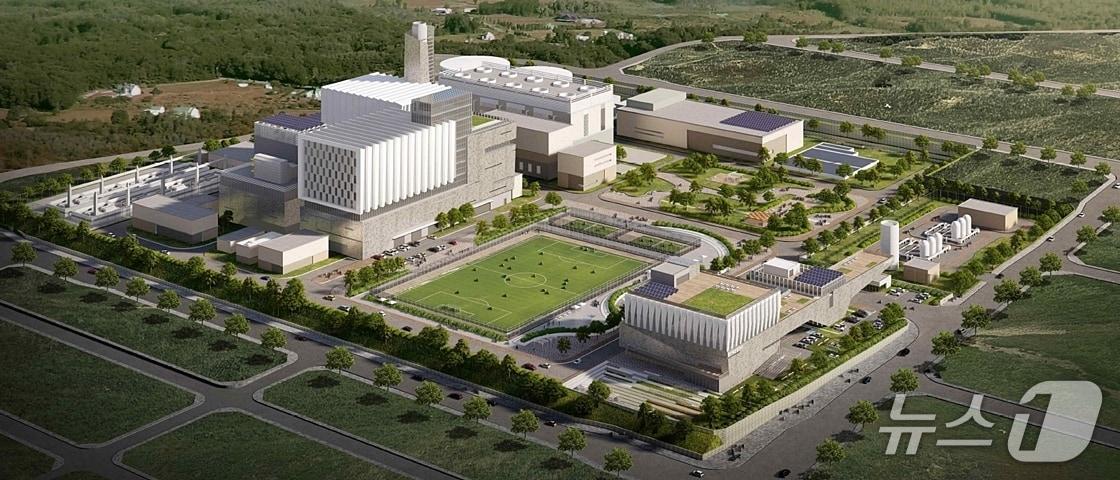 본문 이미지 - 함안복합발전소 조감도 &#40;금호건설 제공&#41; 뉴스1ⓒ news1