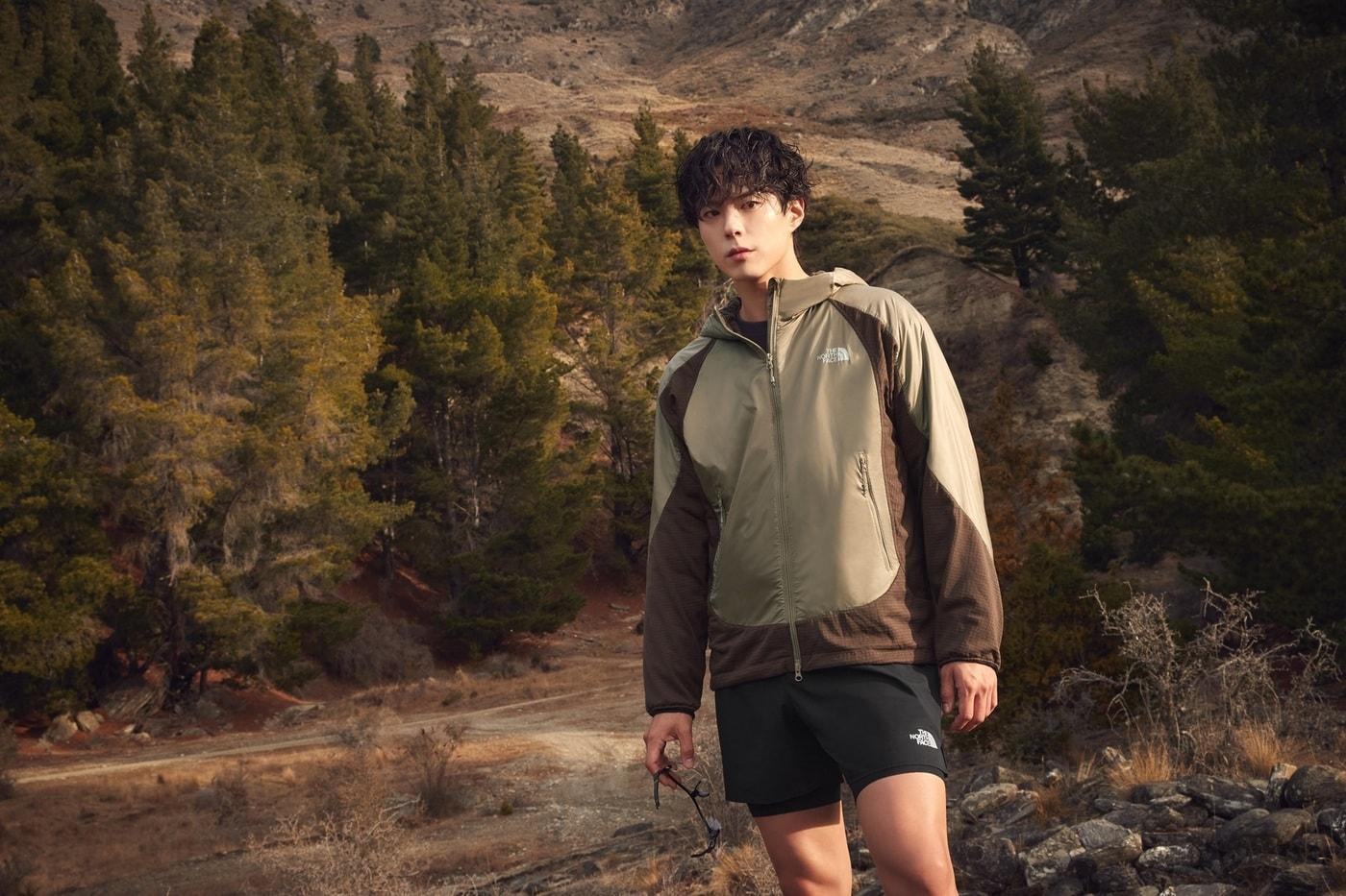 &#39;페이서 플리스 재킷&#39;을 착용한 노스페이스 홍보대사 박보검.&#40;노스페이스 제공&#41;