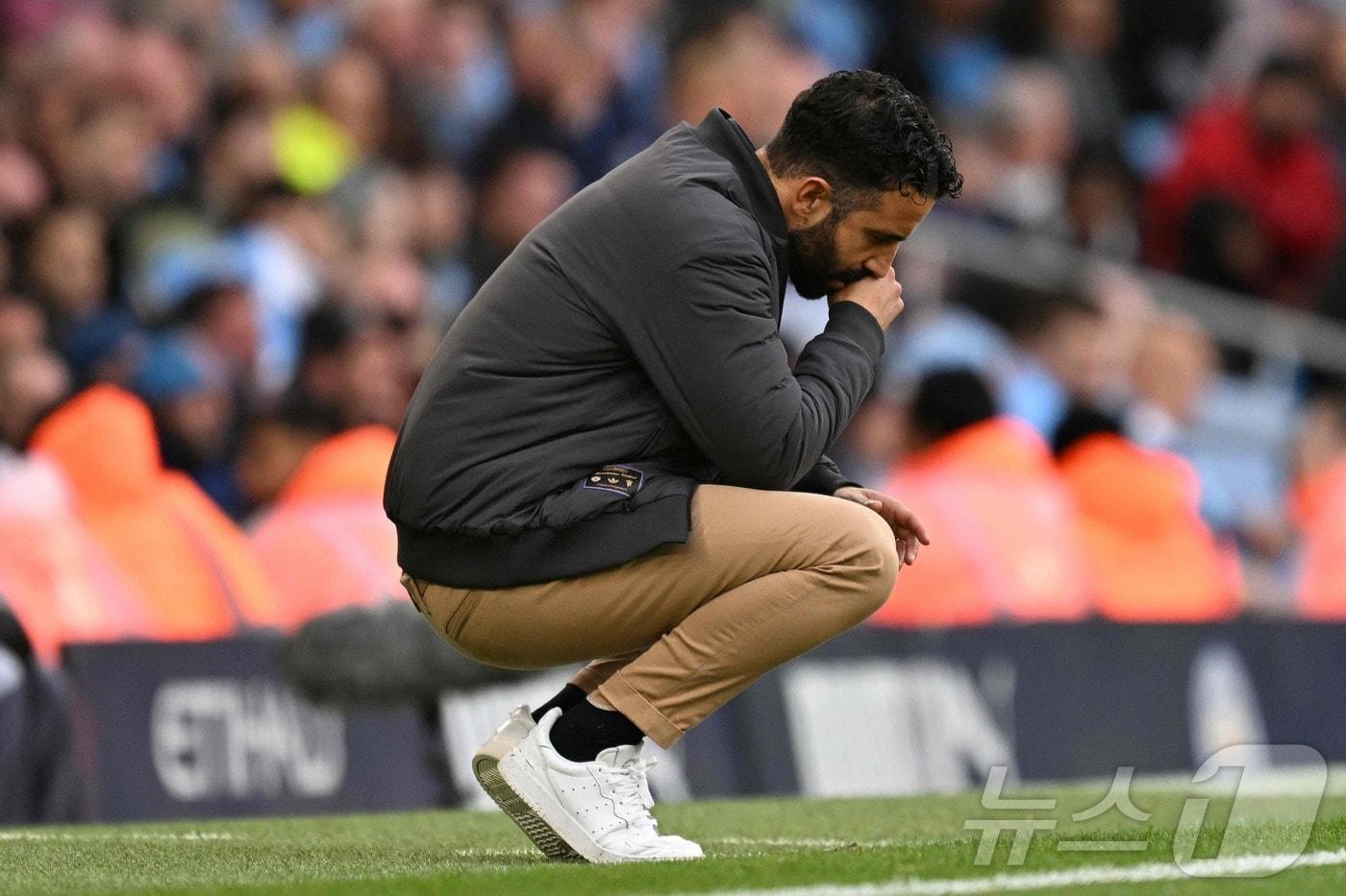 맨체스터 유나이티드의 후벵 아모림 감독.  ⓒ AFP=뉴스1