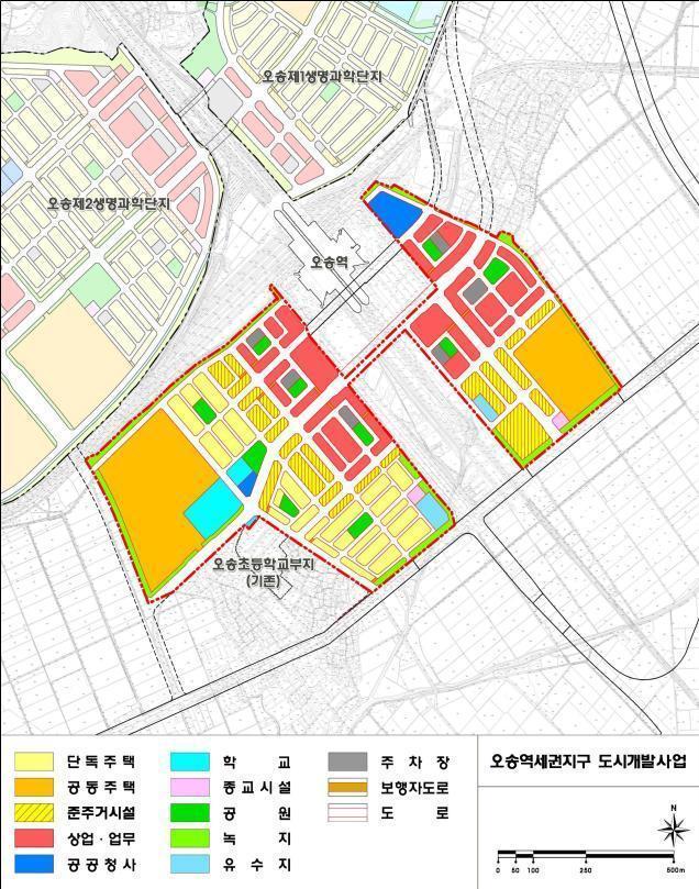 본문 이미지 -  오송역세권 개발사업 토지이용계획&#40;안&#41;./뉴스1