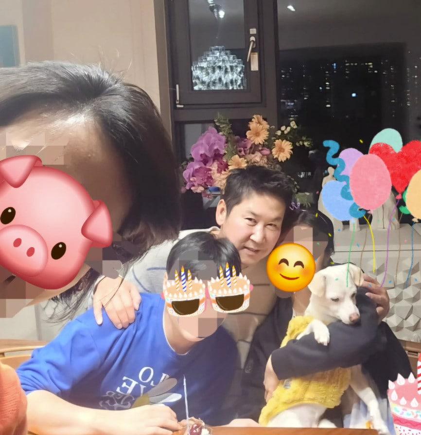 본문 이미지 - 신동엽 가족 사진/ 사진=크림이 인스타그램 갈무리