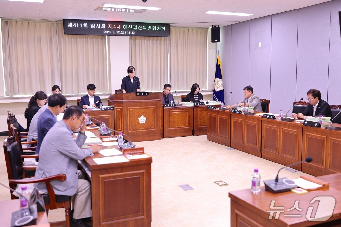 보은군의회 예산결산특별위원회 심의 장면 &#40;보은군의회 제공. 재판매 및 DB금지&#41; /뉴스1 