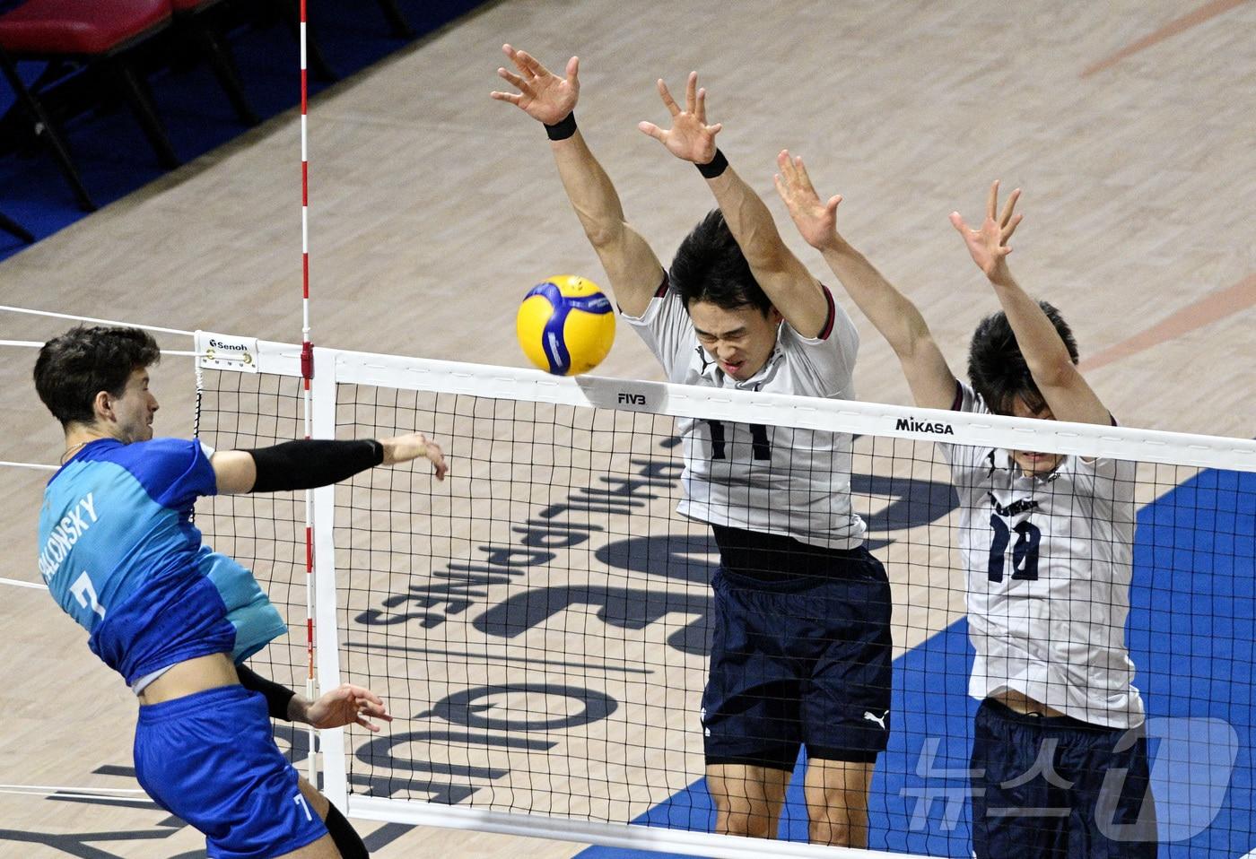 한국 남자 배구대표팀이 세계선수권대회 2연패를 당했다.  ⓒ 로이터=뉴스1