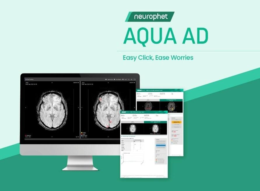 본문 이미지 - AI 기반 뇌 영상 검출·진단 보조 솔루션 '뉴로핏 아쿠아 AD 플러스' 활용 모습.(뉴로핏 제공)/뉴스1