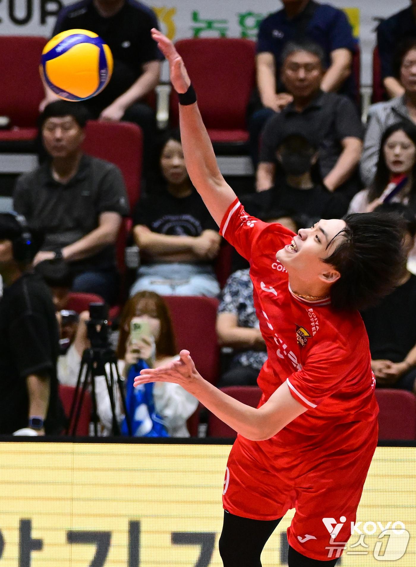 본문 이미지 - 한국전력의 구교혁. &#40;KOVO 제공&#41;