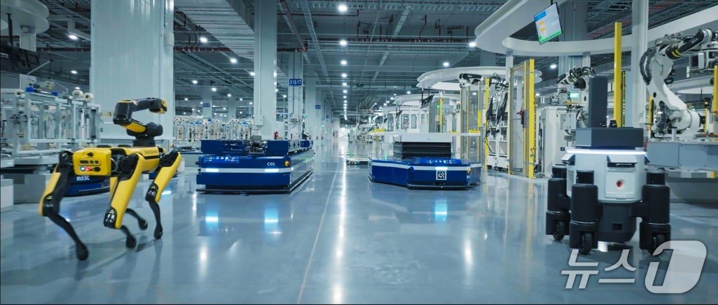  미국 조지아주 현대차그룹 메타플랜트 아메리카의 로봇 모습.&#40;현대차·기아 제공&#41;