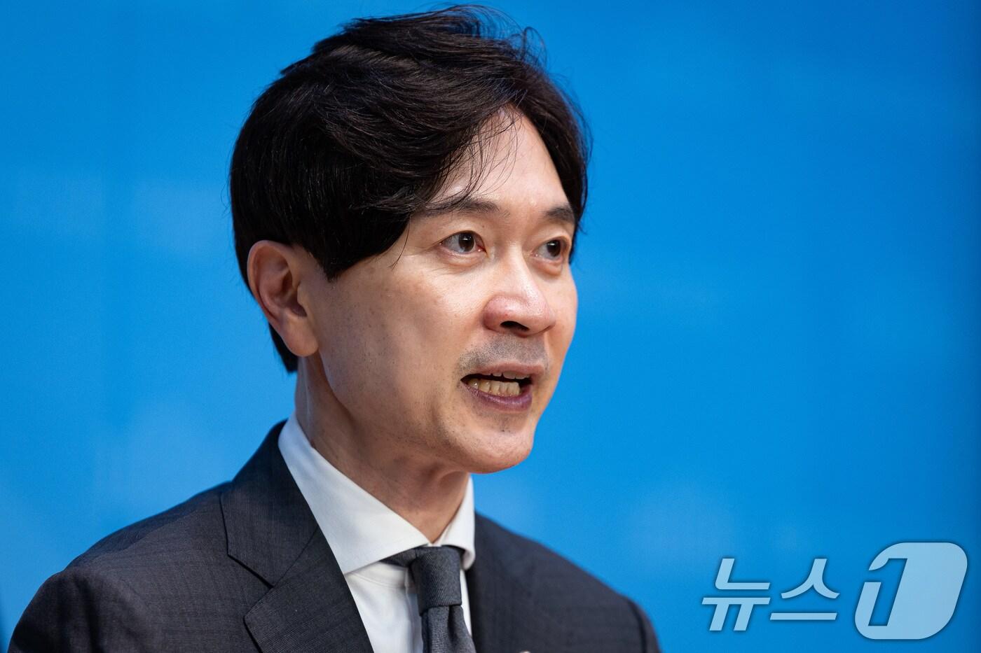 박성훈 국민의힘 수석대변인이 17일 서울 여의도 국회 소통관에서 논평을 하고 있다. 2025.9.17/뉴스1 ⓒ News1 유승관 기자