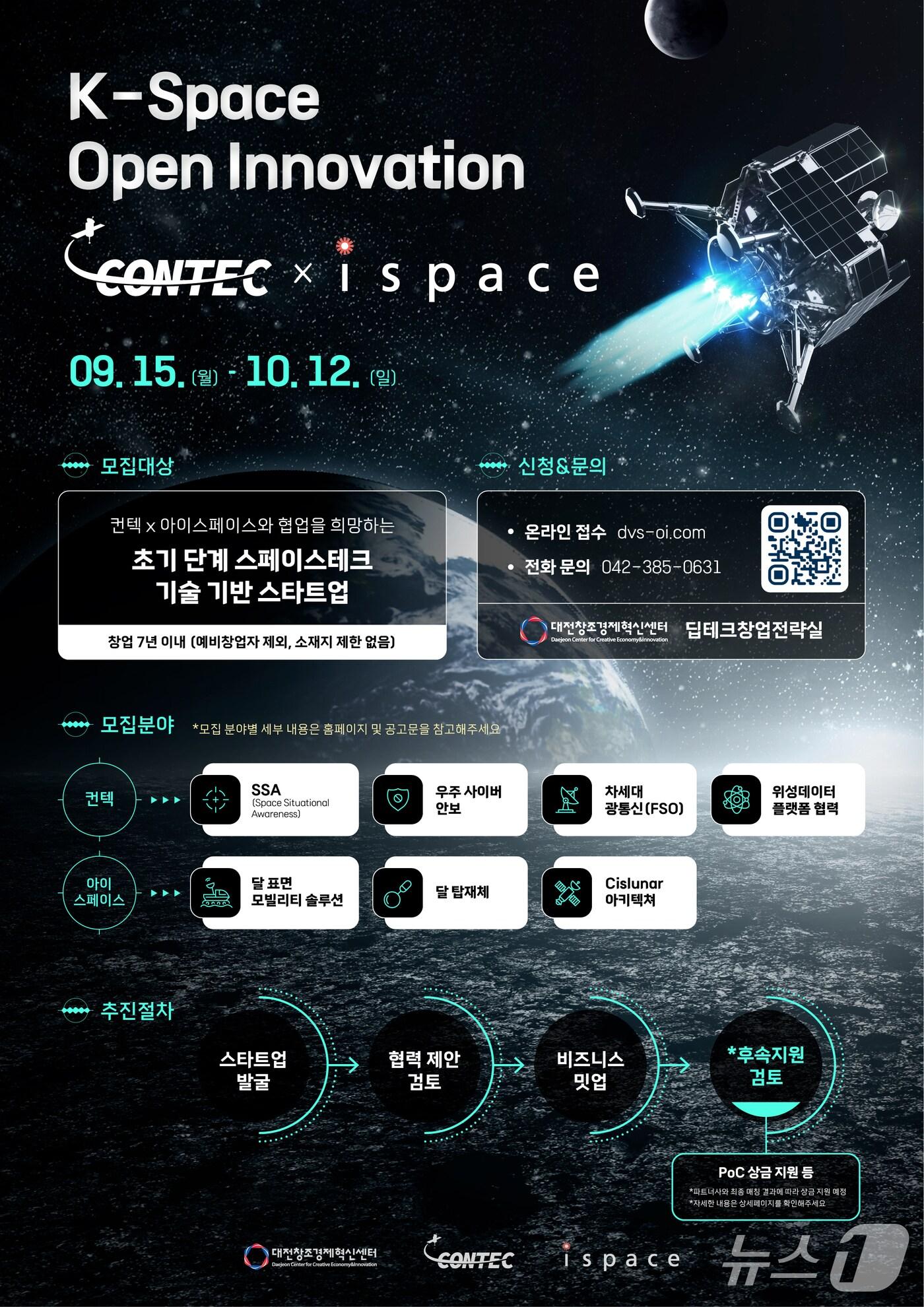 본문 이미지 - 대전혁신센터 우주산업 오픈이노베이션 프로그램 포스터&#40;대전혁신센터 제공&#41; /뉴스1