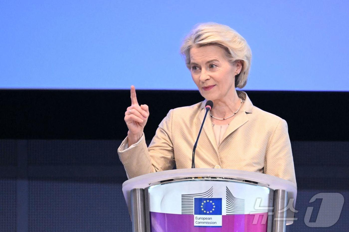 우르줄라 폰데어라이엔 유럽연합&#40;EU&#41; 집행위원장. ⓒ AFP=뉴스1 ⓒ News1 강민경 기자