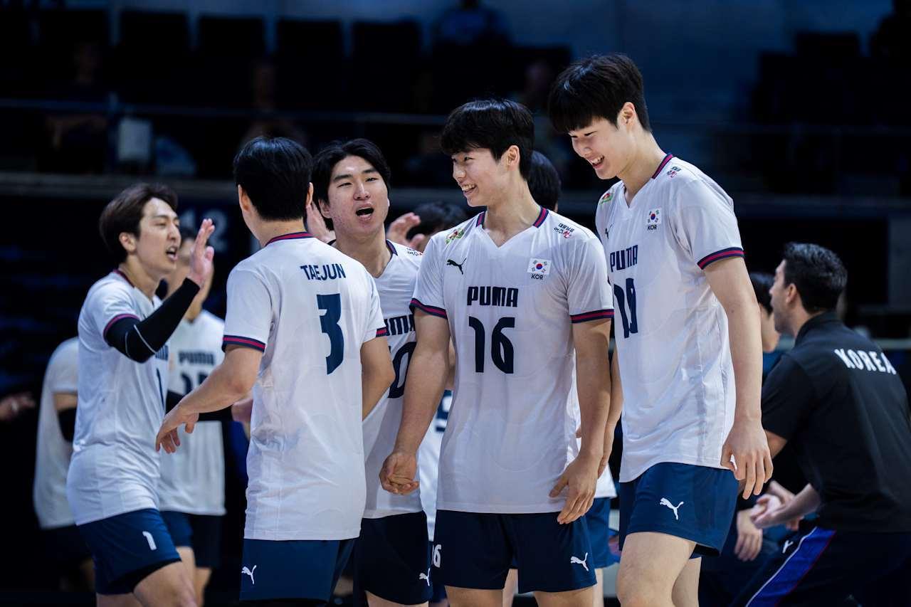 본문 이미지 -  한국 남자배구 대표팀(FIVB 제공)