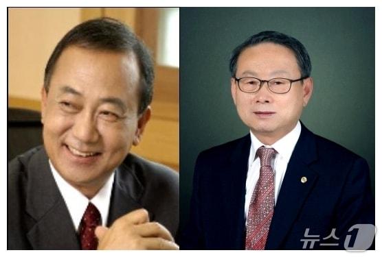 본문 이미지 - 31회 진천군민대상 수상자로 선정된 김인식 체리부로 회장&#40;왼쪽&#41;과 박승구 재한노인회 진천군지회장.&#40;진천군 제공&#41;/뉴스1