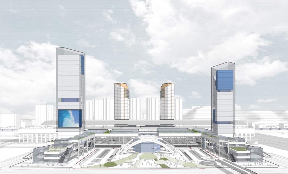 본문 이미지 - 천안아산역 광역복합환승센터 조감도.(충남도 제공. 재판매 및 DB금지)/뉴스1
