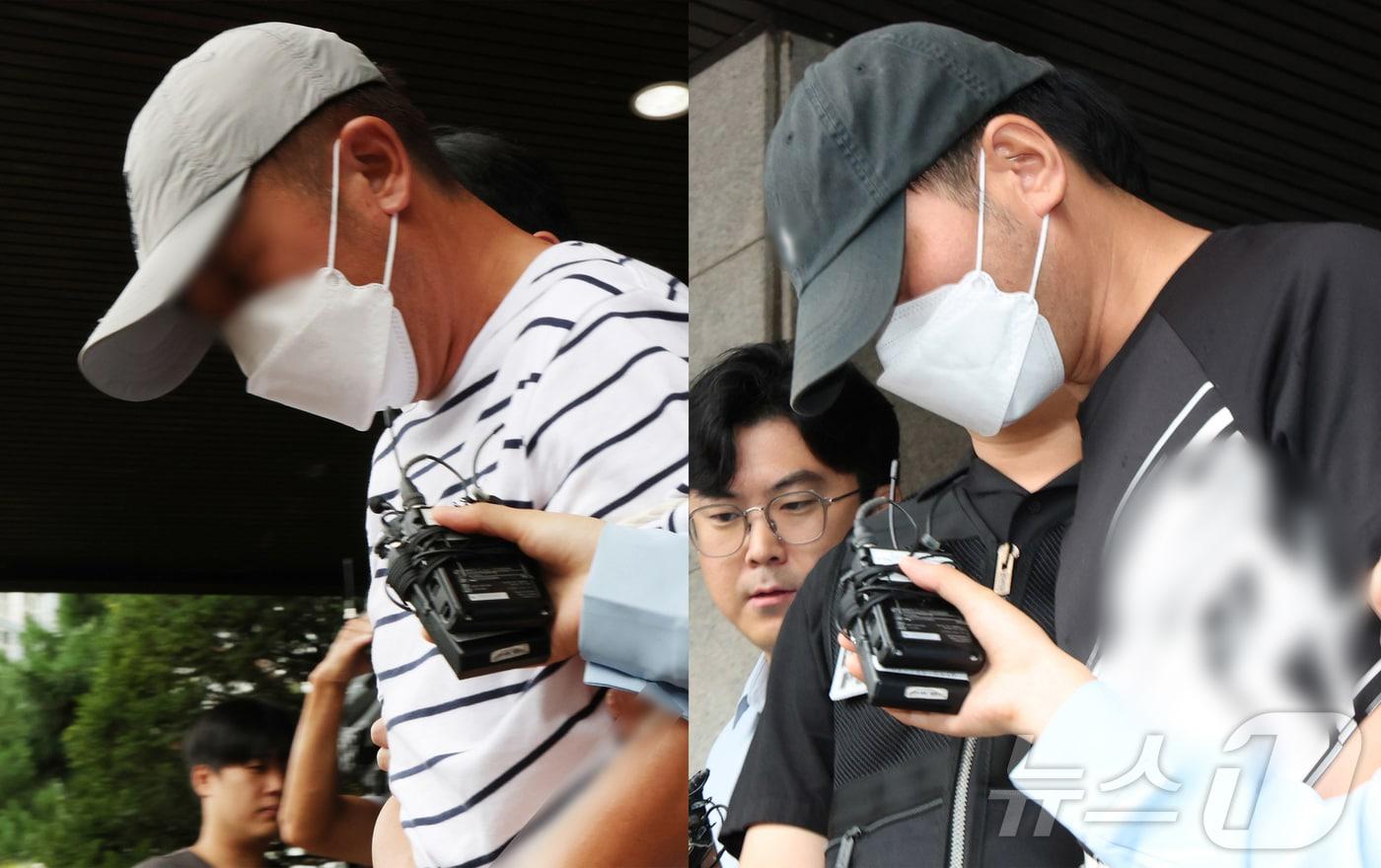 18일 오후 경기 수원시 영통구 수원영통경찰서에서 &#39;KT 소액결제 사건&#39; 피의자인 중국 교포 A 씨가 구속 전 피의자 심문&#40;영장실질심사&#41;를 받기 위해 나오고 있다. 정보통신망법 위반 및 컴퓨터 등 사용 사기 혐의를 받는 중국 교포 A 씨&#40;48&#41;와 B 씨&#40;44&#41;는 이날 오전 수원지법 안산지원에서 구속 전 피의자 심문&#40;영장실질심사&#41;을 받는다. 2025.9.18/뉴스1 ⓒ News1 김영운 기자