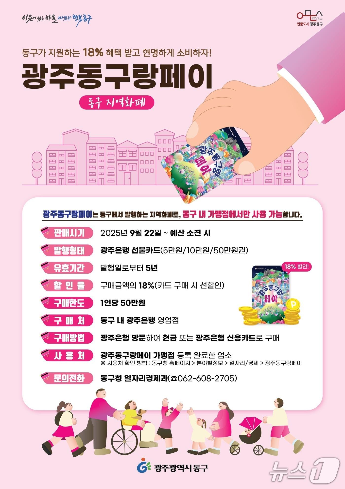 본문 이미지 - 광주동구랑페이 포스터. &#40;광주 동구 제공. 재판매 및 DB 금지&#41;