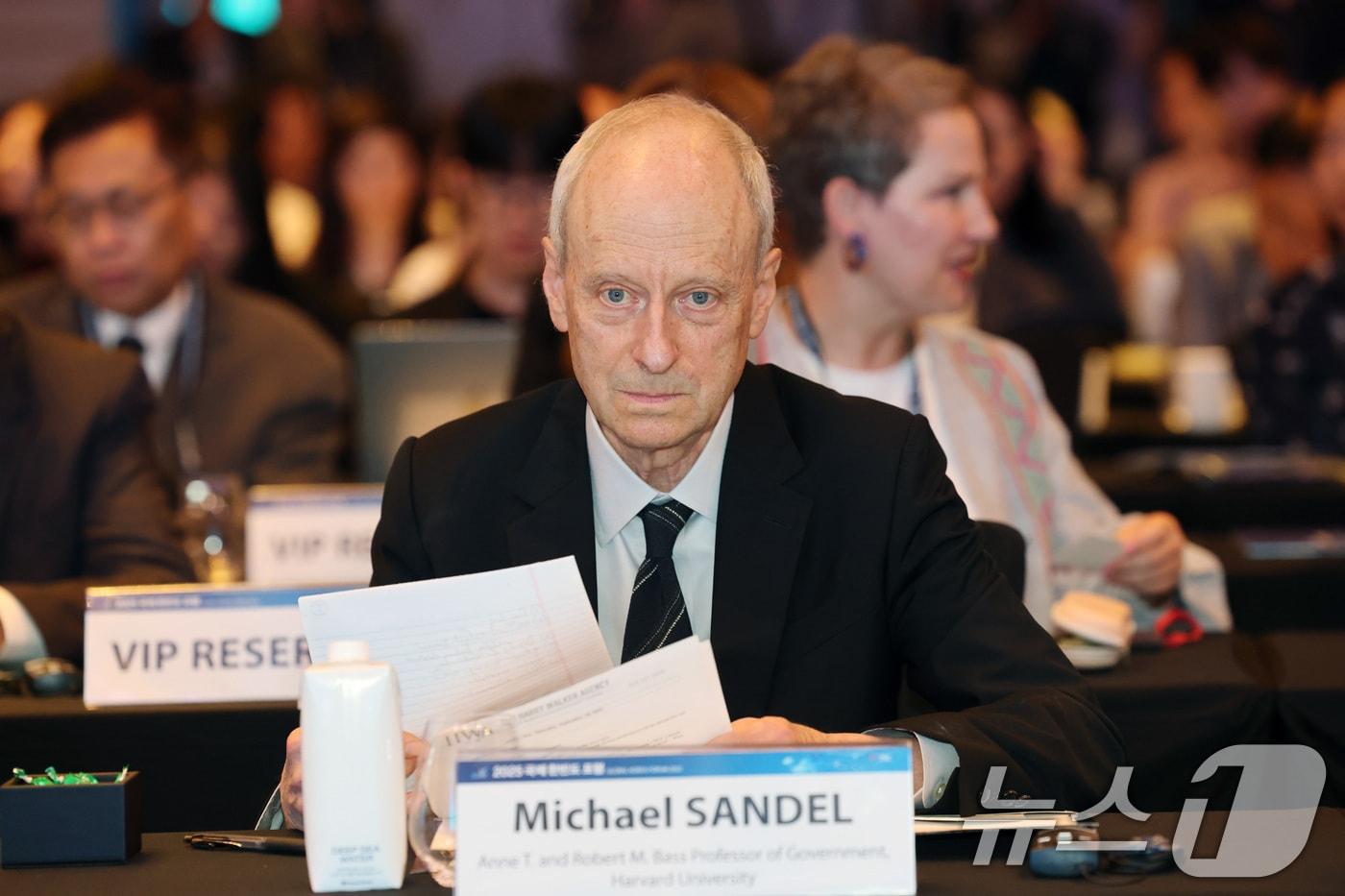 마이클 샌델 미국 하버드대 교수. ⓒ News1 임세영 기자