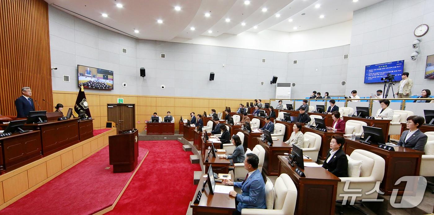 대전 서구의회 임시회 모습.(서구의회 제공. 재판매 및 DB금지)/뉴스1
