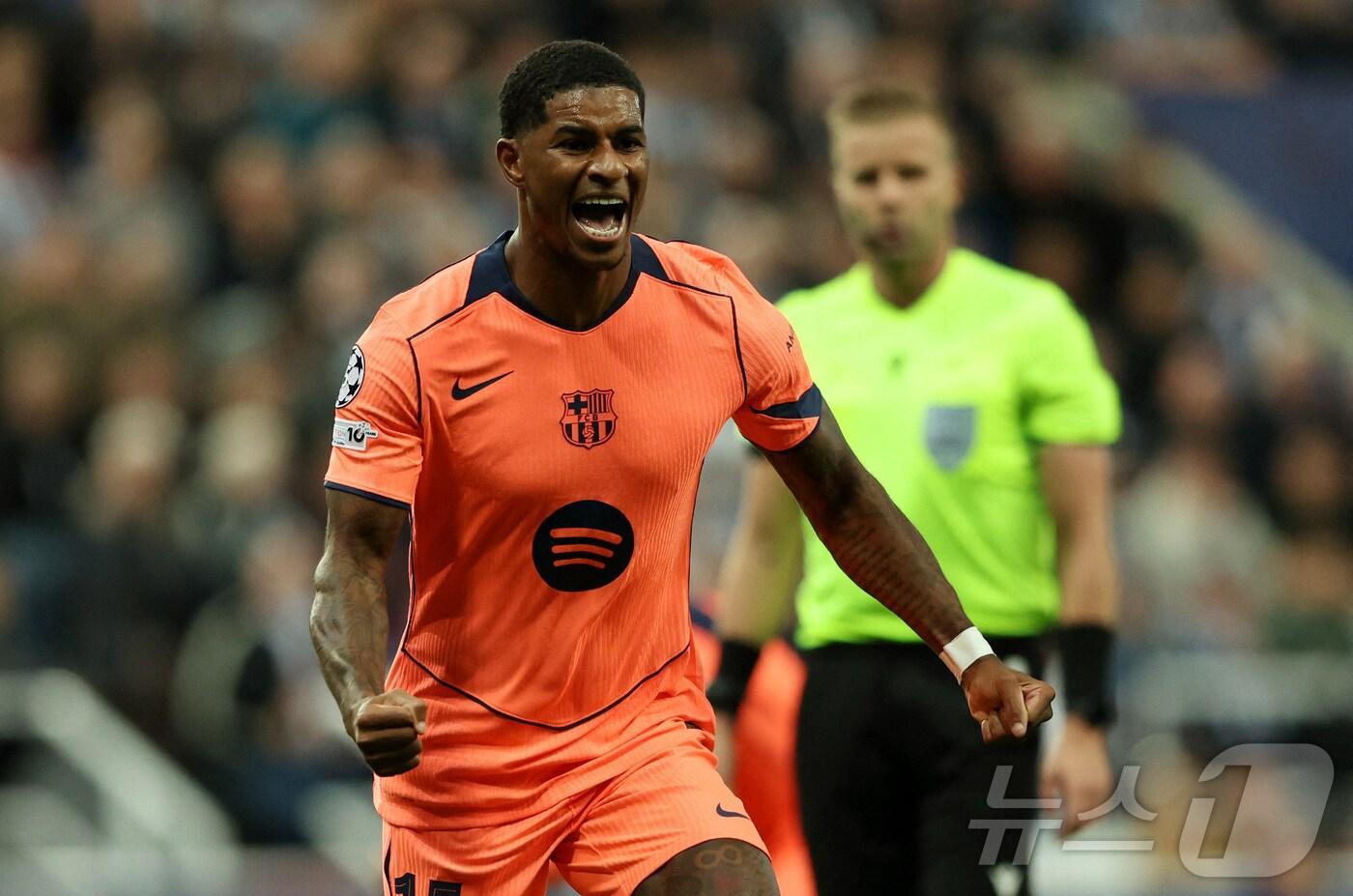 바르셀로나 공격수 마커스 래시퍼드.  ⓒ 로이터=뉴스1