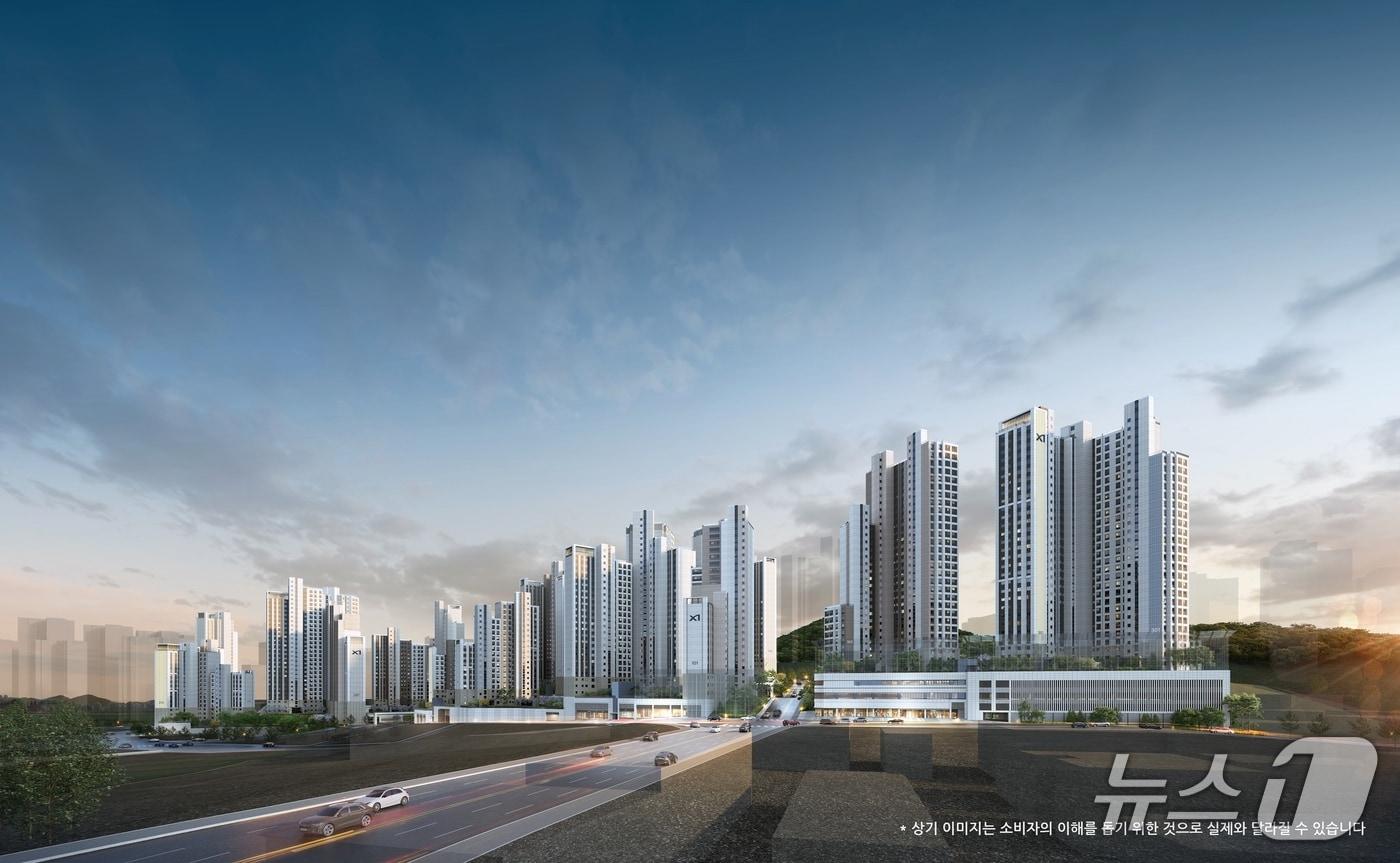  GS건설 '철산역 자이' 아파트 투시도 (GS건설 제공)  뉴스1 ⓒ News1