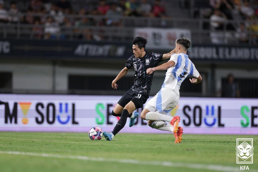 본문 이미지 - U20 대표팀에 대체 발탁된 공격수 김명준. &#40;대한축구협회 제공&#41;