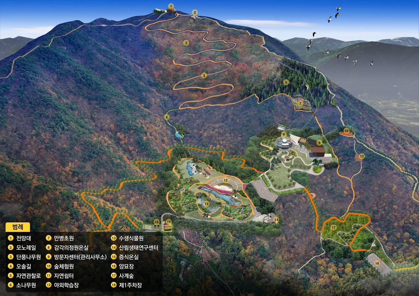  충주 계명산 임도 노선도.&#40;충주시 제공. 재판매 및 DB금지&#41;/뉴스1