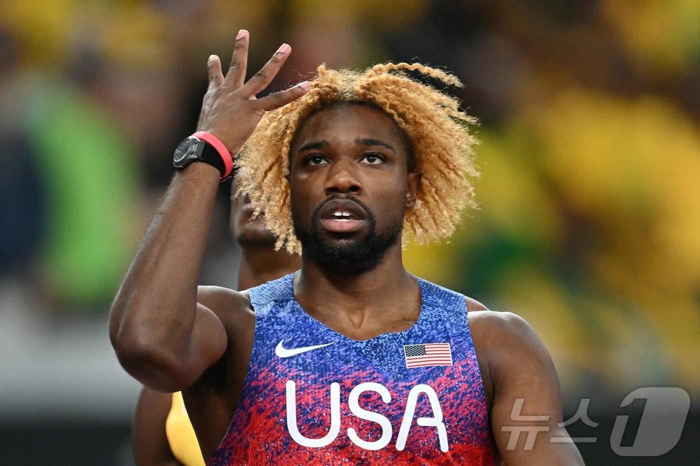 노아 라일스가 19일 세계육상선수권대회 남자 200m 4연패를 달성했다. ⓒ AFP=뉴스1