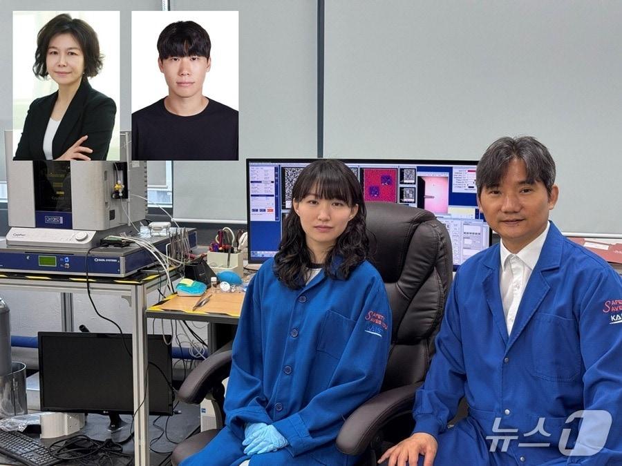 본문 이미지 - KAIST 신소재공학과 연구팀. 왼쪽부터 박상희 교수, 박성환 박사과정생, 공채원 박사과정생, 홍승범 교수. (KAIST 제공) /뉴스1