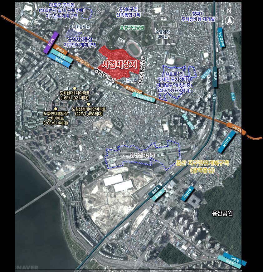 본문 이미지 - 용산구 효창동 5-307번지 위치도(서울시 제공) 뉴스1 ⓒ News1 