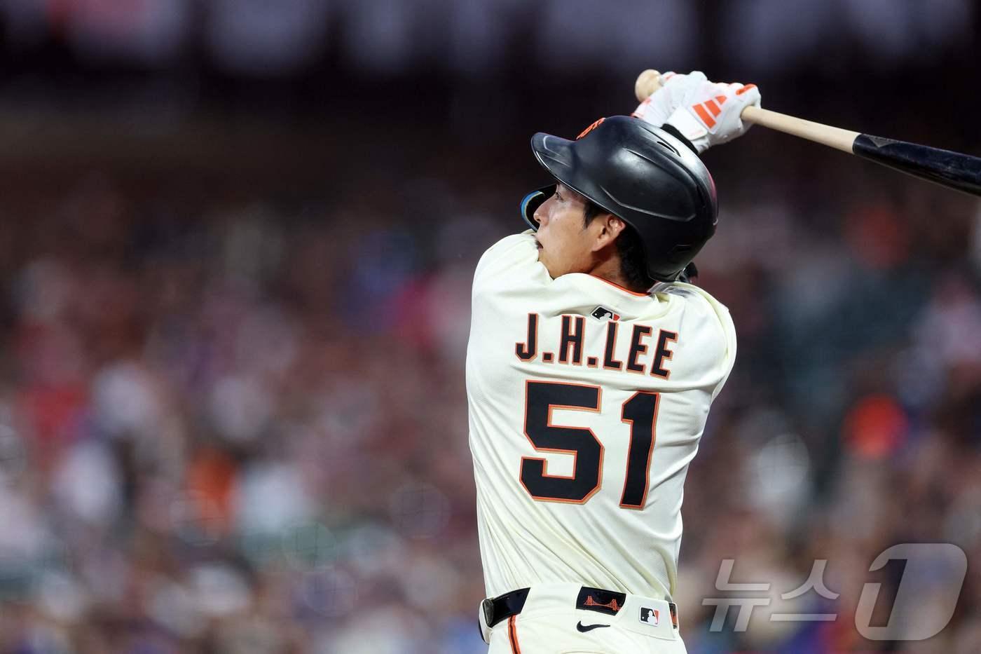 이정후&#40;27·샌프란시스코 자이언츠&#41;. ⓒ AFP=뉴스1