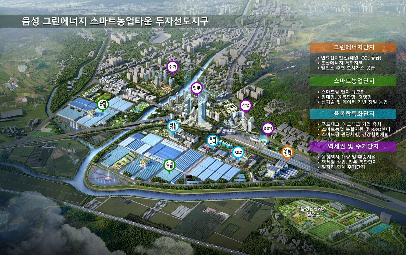  음성 그린에너지 스마트농업타운 조감도.&#40;음성군 제공. 재판매 및 DB금지&#41;/뉴스1