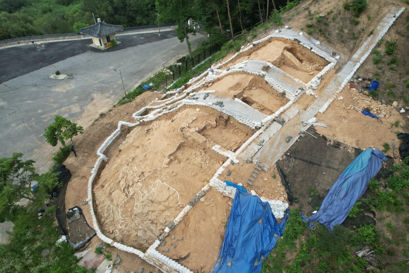 부여 나성 발굴 현장 모습.(부여군 제공. 재판매 및 DB금지)/뉴스1