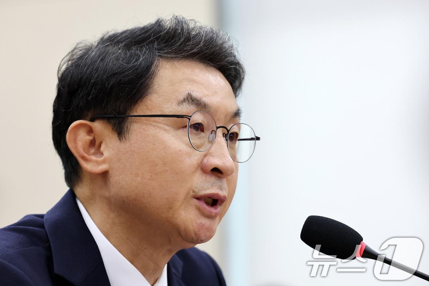 이억원 금융위원장 후보자 2일 서울 여의도 국회에서 열린 국회 정무위원회에서 열린 인사청문회에 출석해 의원 질의에 답변하고 있다. 2025.9.2/뉴스1 ⓒ News1 이승배 기자