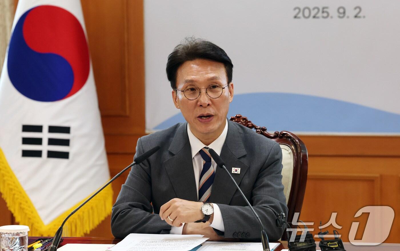 김민석 국무총리가 2일 오후 서울 종로구 정부서울청사에서 열린 제15차 소비자정책위원회 회의에서 모두발언을 하고 있다. 2025.9.2/뉴스1 ⓒ News1 임세영 기자